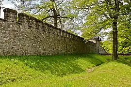 Mur d'enceinte du fort romain de Saalburg