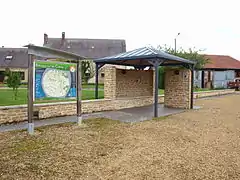 La place Saint-Brice avec le kiosque.