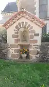 Vestiges conservés de l'ancienne église.