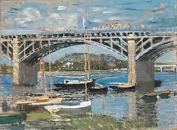 Claude Monet, Pont sur la Seine à Argenteuil (1874).