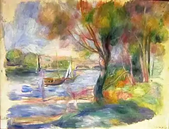 La Seine à Argenteuil  Auguste Renoir.