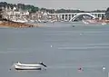 L'actuel pont de Kerisper vu depuis La Trinité-sur-Mer.