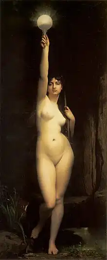 La Vérité (1870) par Jules Lefebvre, Paris, musée d'Orsay.