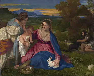 La Vierge au lapin1525-1530, Louvre