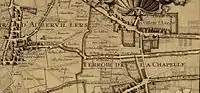 Le terroir de La Villette-Saint-Lazare en 1707.