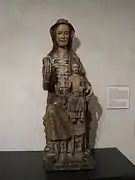 La Vierge à l'enfant, anonyme, castillan atelier, enfin du XIIIe siècle.