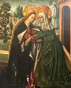 La Visitation, anonyme, Xàtiva, XVIe siècle.