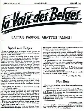 Image illustrative de l’article La Voix des Belges