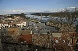 Vue sur la place du Marché.