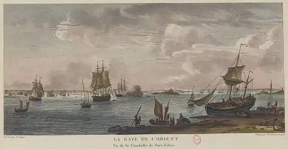 La baie de Lorient.