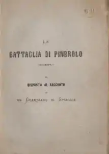 La battaglia di Pinerolo (1872), publiée en réponse à Un guardiano di spiaggia.