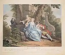 La belle complaisante, sur une œuvre de Nicolas Lancret,