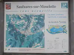 Carte de la base de loisir et ses environs.