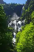 La cascade d'Ars en Ariège.