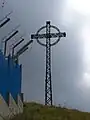 Une croix sur la cime du mont Lesima