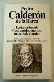 Affiche de la pièce de Pedro Calderón de la Barca.