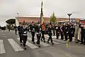 La garde du drapeau de l’École de formation des sous-officiers de l’Armée de l’air (EFSOAA).