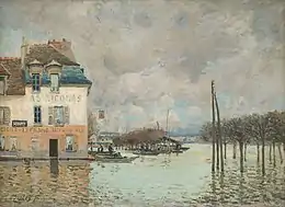 L'Inondation à Port-MarlyAlfred Sisley, 1876Musée d'Orsay, Paris.