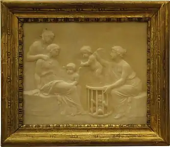 La Marchande d’Amours, vers 1765-1768, marbre, Nancy, musée des Beaux-Arts.