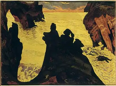 La Mer jaune, Camaret (vers 1892), musée des Beaux-Arts de Brest.