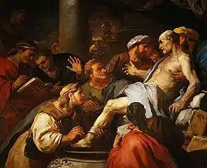 Luca Giordano, La Mort de Sénèque, 1684, musée du Louvre, MI 871, Denon, salle 717.