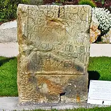 La pierre du Rieu (moulage).Réf. AE 1999, 01053