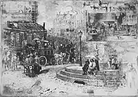 La place Pigalle en 1878 (1878), gravure, New York Public Library.