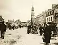 La place du marché vers 1920.