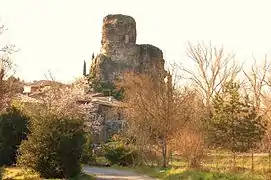 La roche d'origine volcanique.