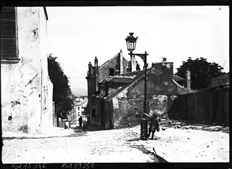 La rue du Mont-Cenis en 1911.