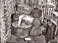 Salle de bain du mineur. Pays de Galles début du 20e siècle.