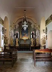 Intérieur de l'église de l'ancien couvent, 8 juin 2019.