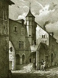 Charles Pensée, La Tour d’argent ; Ancien hôtel de la Monnoie de Blois, lithographie publiée en 1836, d'après un dessin de Louis de La Saussaye.