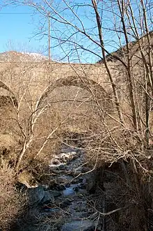 La Vésubie près de Saint-Martin-Vésubie.