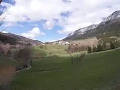 Le val de Rencurel depuis le hameau de Cordet