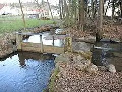 La vanne de la prise d'eau.