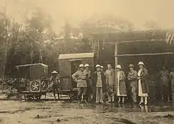 La voie ferrée vers 1936.