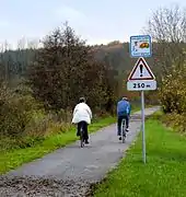 La voie verte de la vallée de l'Epte près de Dangu