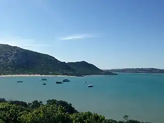 Vue sur le lagon de Langebaan