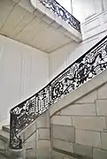 Rampe d'escalier de Joseph Bosc (1770) à l'hôtel Labat de Mourlens (ou hôtel de Puymaurin).