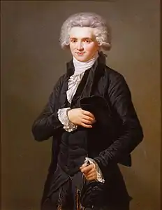 Portrait de Maximilien Robespierre en habit de député du Tiers État, d'après un pastel d'Adélaïde Labille-Guiard, Versailles, musée de l'Histoire de France.