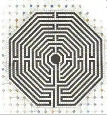 Labyrinthe de forme octogonale
