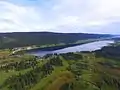 Lac des Rousses, vue aérienne