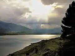 Soir d'orage sur le lac (septembre 2005)