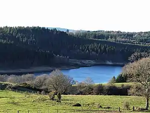 Le lac de Viam vu depuis Couignoux.