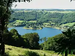 La retenue du barrage d'Enchanet.