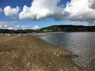 La plage de Chambon en 2017.