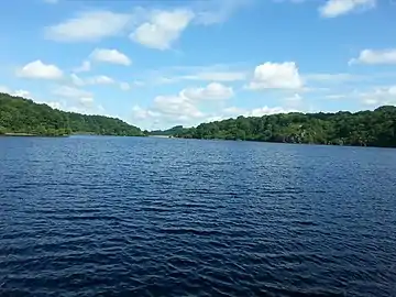 Le lac de Chambon, en 2016.