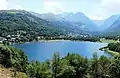 Vue depuis le château de Génos.