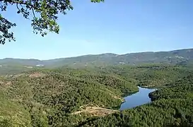 Lac de Méaux, vue sud.